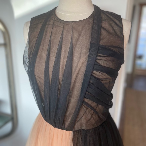 Rare NWOT DEREK LAM Runway Silk and Tulle Maxi Gown - Picture 3 of 8